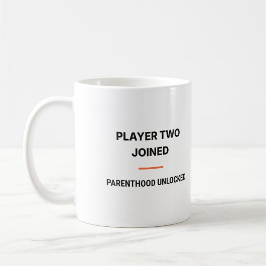 Player Two Joined Parenthood Unlocked Tasse コーヒーマグカップ (左)