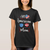 Playera All American Mom 4th July Mom Tシャツ (正面)