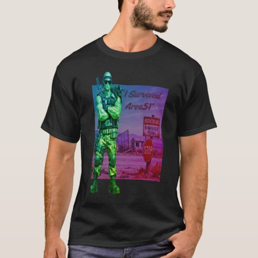 Playera Area51 -I survived Area51 Tシャツ (正面)
