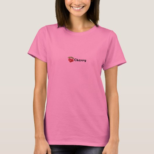 Playera Básica de Algodón para Mujer Tシャツ (正面)