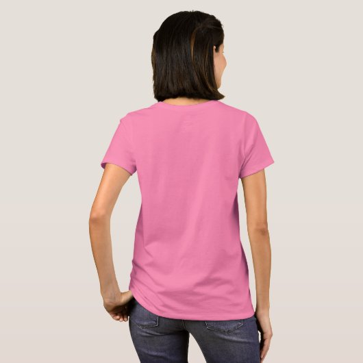 Playera Básica de Algodón para Mujer Tシャツ (裏面フル)