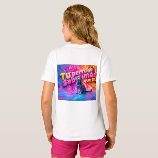 Playera básica de niñas tシャツ (裏面フル)