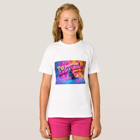 Playera básica de niñas tシャツ (正面フル)