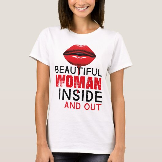 Playera Beautiful Woman Tシャツ (正面)