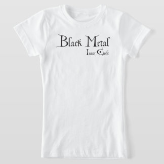 Playera Black Metal Logo (black ink) Tシャツ