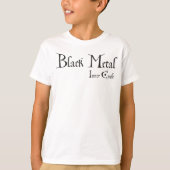 Playera Black Metal Logo (black ink) Tシャツ (正面)