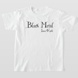 Playera Black Metal Logo (black ink) Tシャツ
