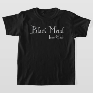 Playera Black Metal Logo Tシャツ