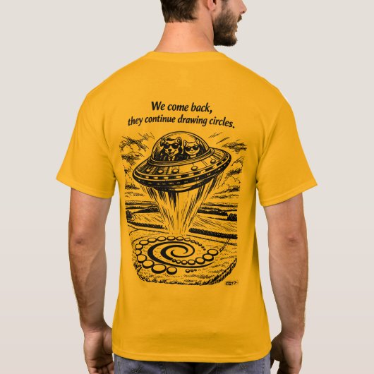 Playera CG17S - Crop Circles Tシャツ (裏面)