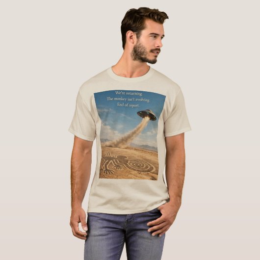 Playera CG17S -Nazca Monkey Tシャツ (正面フル)