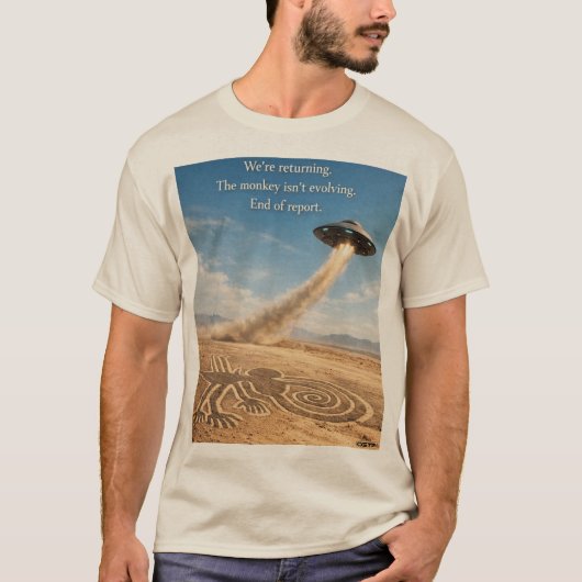 Playera CG17S -Nazca Monkey Tシャツ (正面)