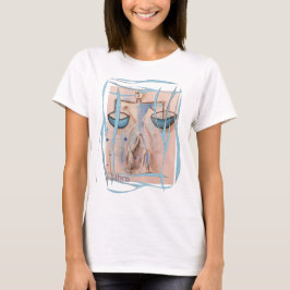 playera con dibujo original zodiaco libra tシャツ