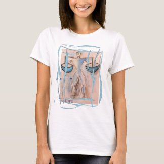 playera con dibujo original zodiaco libra tシャツ