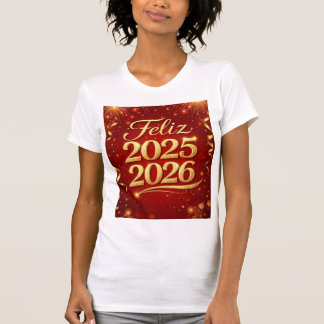 Playera con Diseño “Feliz 2025–2026” | Estilo Casu Tシャツ