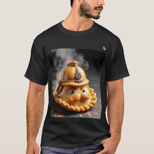 playera con estampado "comandante empanadas" tシャツ (正面)