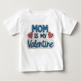 Playera De Bebé Blue Love from Mommy ベビーTシャツ