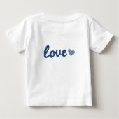 Playera De Bebé Blue Love from Mommy ベビーTシャツ (裏面)