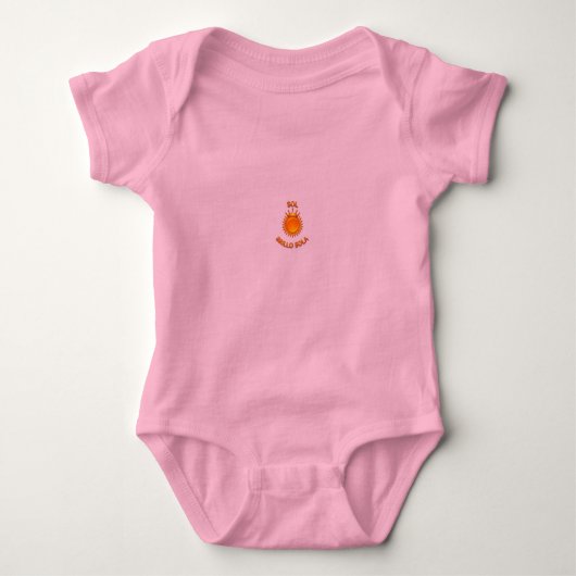 Playera de Bebé con Logo Sol Brillo Sola | Camiset ベビーボディスーツ (正面)