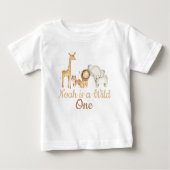 Playera De Bebé Wild One Safari ベビーTシャツ (正面)