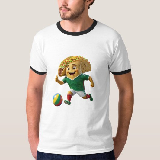 Playera de Hombre Capitán Taco - Selección México Tシャツ (正面)