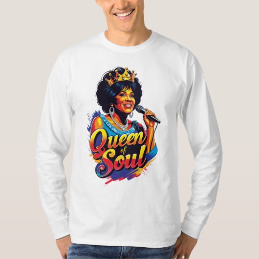 Playera de mangas largas Queen of Soul Tシャツ (正面)