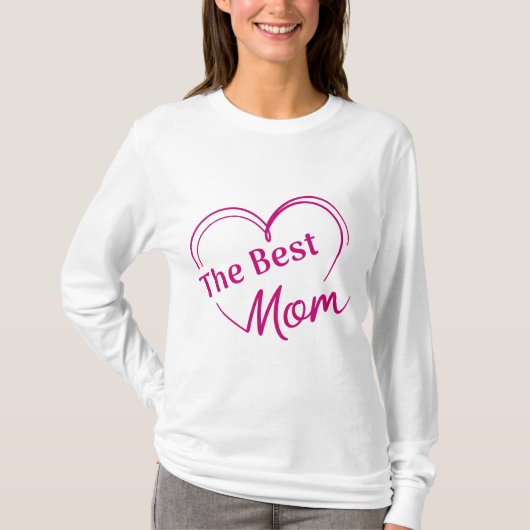 Playera de mangas largas The Best Mom Tシャツ (正面)