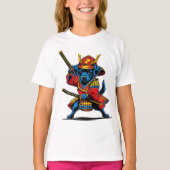 Playera de niñas Perrito Samurái Tシャツ (正面)