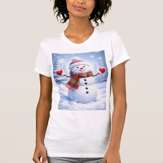 Playera de Punto Jersey con Diseño de Muñeco de Ni Tシャツ (正面)