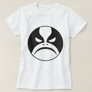 Playera Emoticón Metalizado negro de Moody Tシャツ