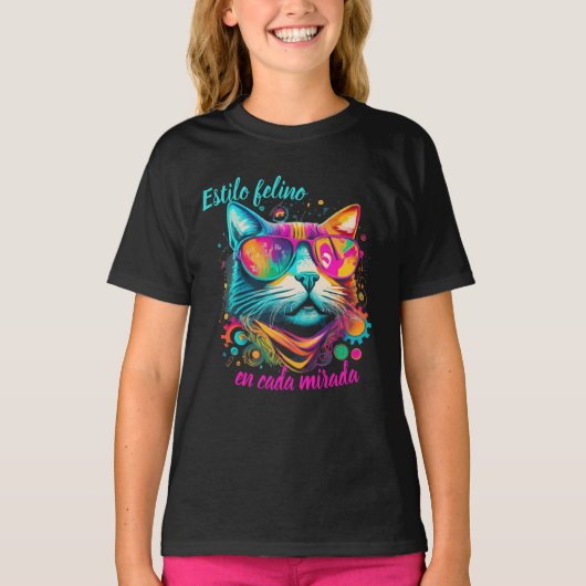 Playera Estilo felino Tシャツ (正面)