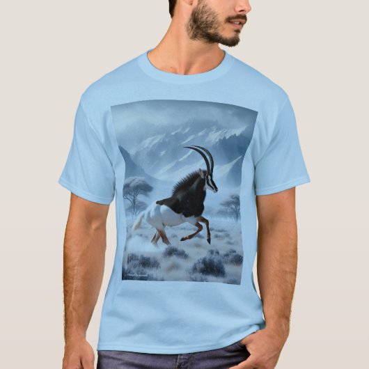 Playera fantasy sable antelope tシャツ (正面)