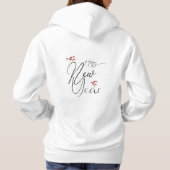 Playera feliz año nuevo con corazones パーカ (裏面)