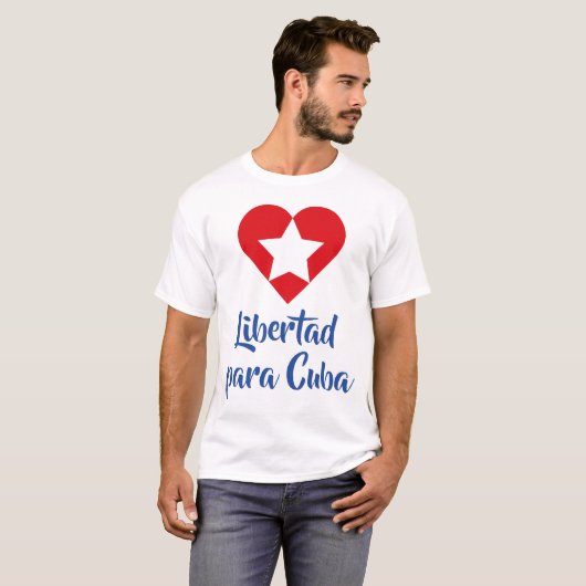 Playera Freedom for Cuba Tシャツ (正面フル)