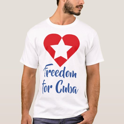 Playera Freedom for Cuba Tシャツ (正面)