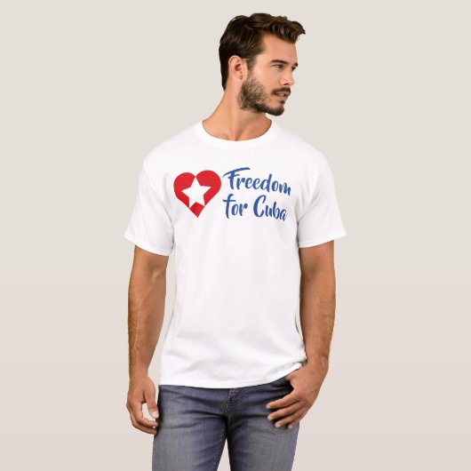 Playera Freedom for Cuba Tシャツ (正面フル)