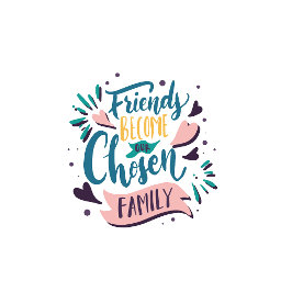 Playera Friends become our chosen family Tシャツ