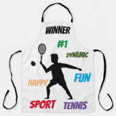 Playera Fun player tennis  エプロン (正面)