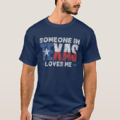 Playera Funny Someone in Texas Loves Me Travel Tex Tシャツ (正面)