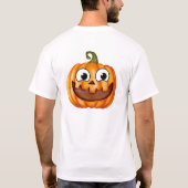 Playera Happy polka dots pumpkin thanksgiving Tシャツ (裏面)
