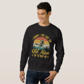 Playera I Know I Ski Like an Old Man Try to keep u スウェットシャツ (正面フル)