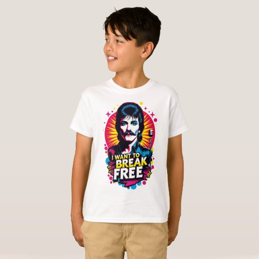 Playera I Want to Break Free Tシャツ (正面フル)