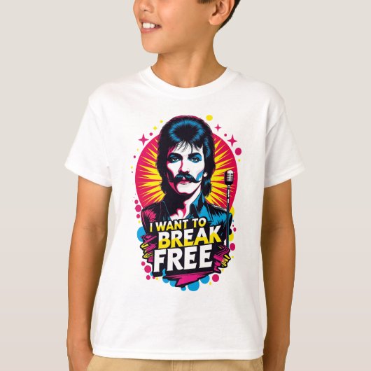 Playera I Want to Break Free Tシャツ (正面)