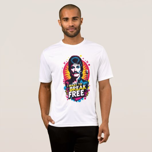 Playera I Want to Break Free Tシャツ (正面フル)