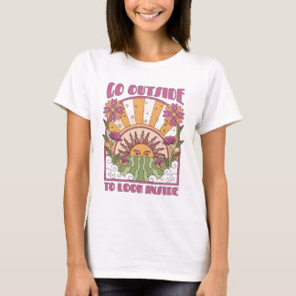 Playera ilustración del sol tシャツ
