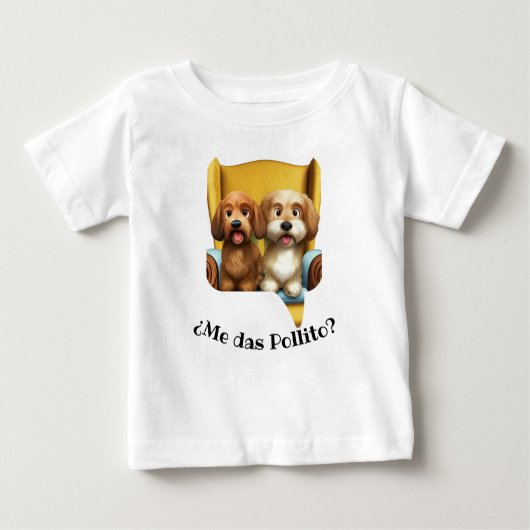 Playera Infantil “Amiguitos Peludos” ベビーTシャツ (正面)