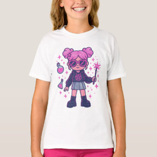 Playera Kawaii Pink Witchy – Cute Magical T-shirt Tシャツ