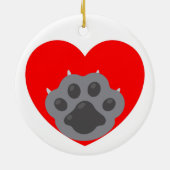 Playera keep calm and love animals phrase セラミックオーナメント (裏面)