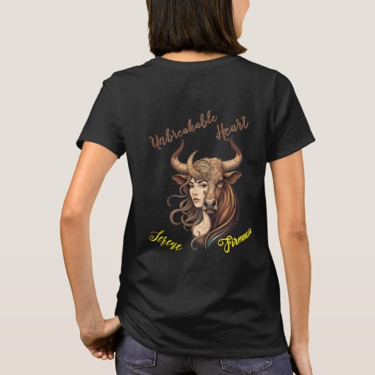 Playera Lady Tauro – Fuerza terrenal Tシャツ (裏面)