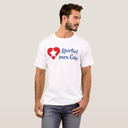 Playera Libertad para Cuba Tシャツ (正面フル)