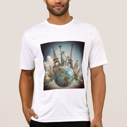 playera  ligera en blanco tシャツ (正面)